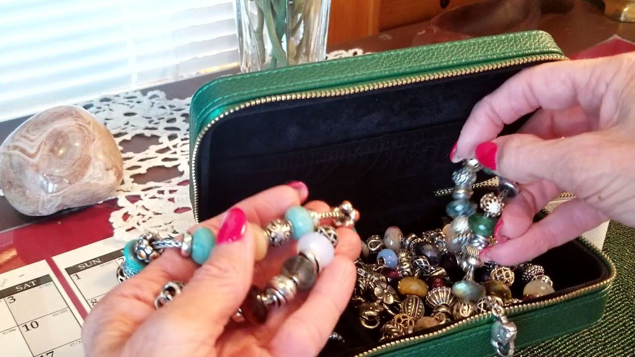 Pandora & Trollbeads, Looking through My Jewelry Boxes!  Gemstones, Essence, Gold & Silver Charms!