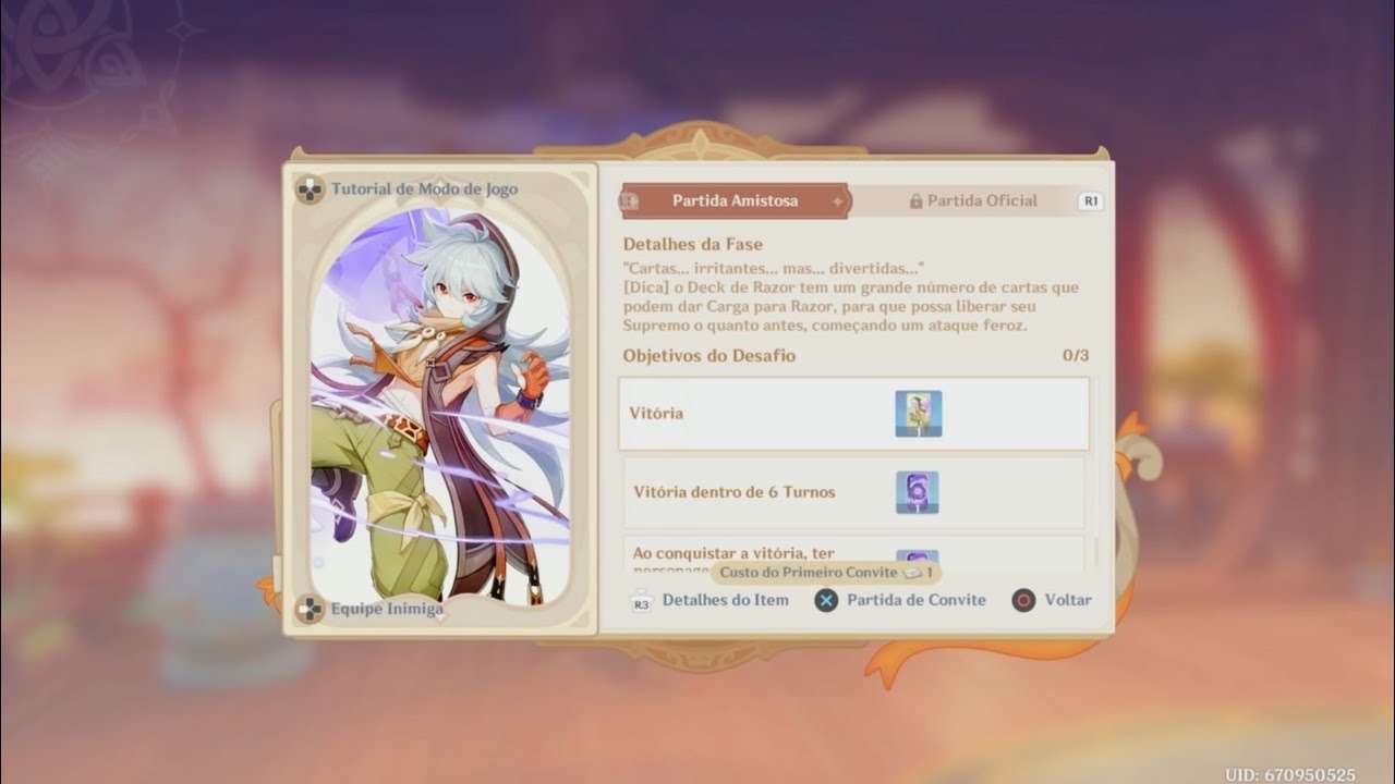 PARTIDA AMISTOSA : RAZOR / TCG