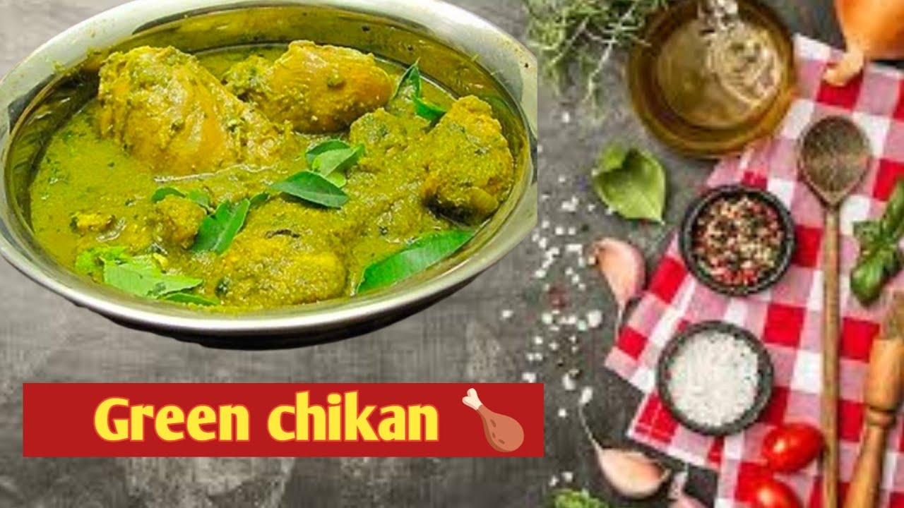 ಹಸಿರು ಚಿಕನ್,## green chicken gravy ##🍗