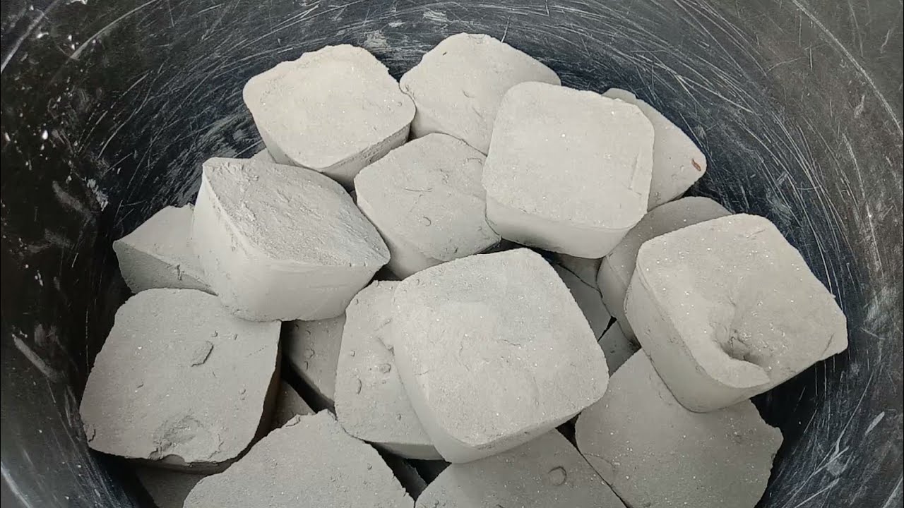 Pure cement bars soft melting 🤤 crumbling dusty 😍|Satisfying video|Asmr puppys