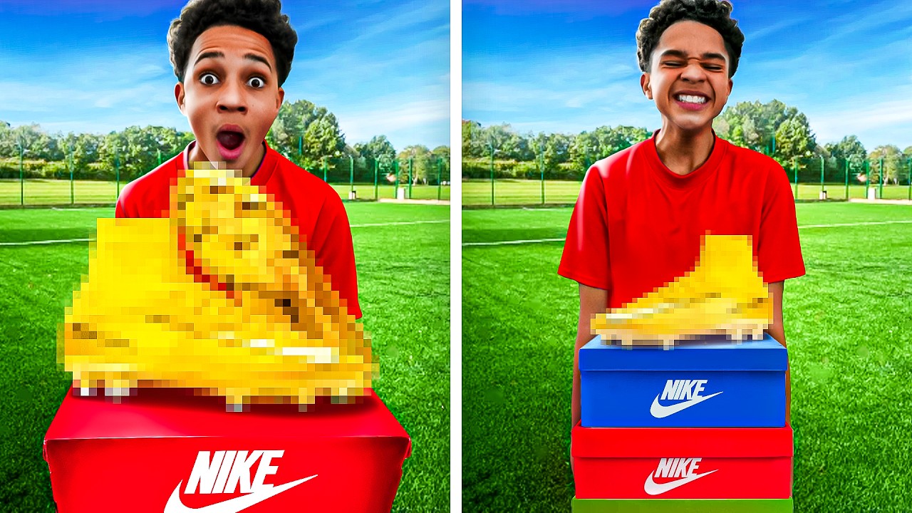 I Surprised Ronaldo Jr with Custom Football Shoes
