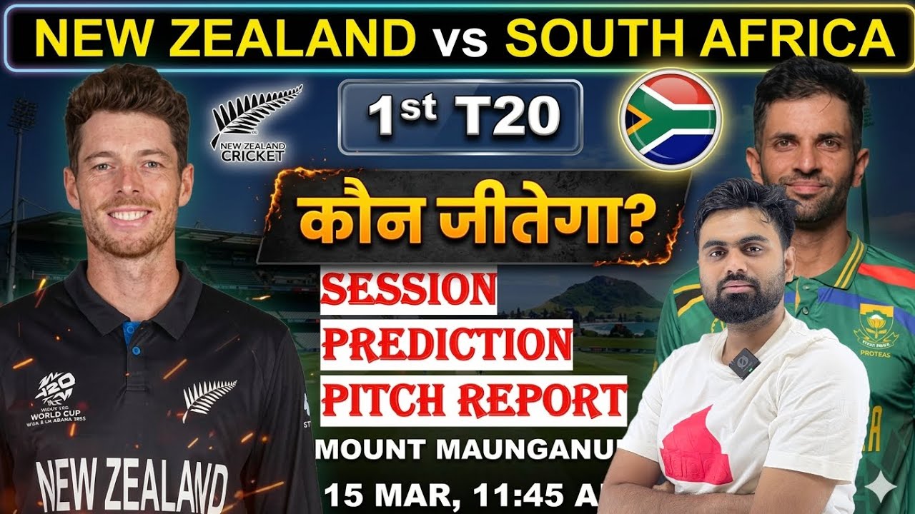 New Zealand vs south africa 2026 1st t20 match prediction, nz vs sa today match prediction