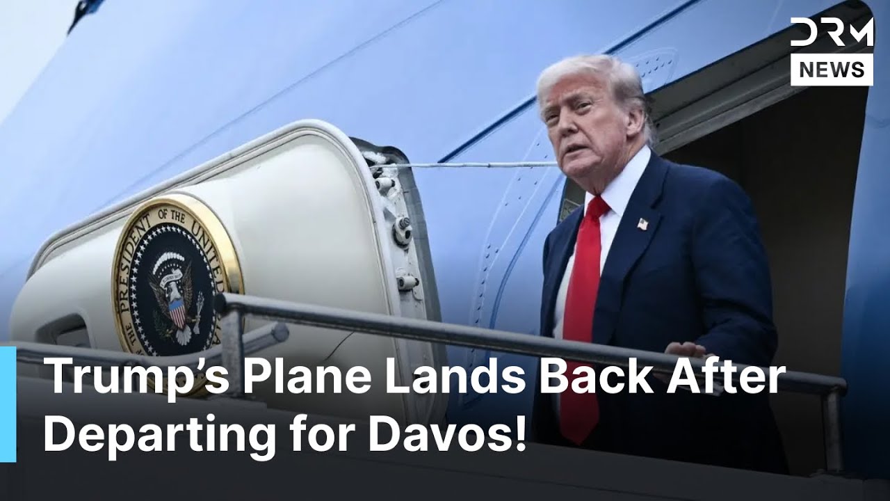 BREAKING: Trump Lands Back at Joint Base Andrews After Air Force One Turns Back En Route to Davos