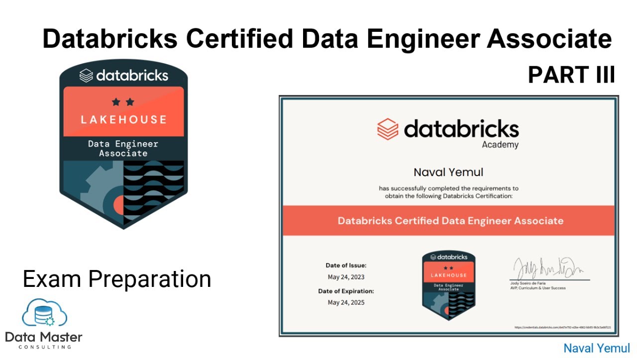 Сертифицированный специалист по обработке данных Databricks | Подготовка к экзамену &mdash; часть 3