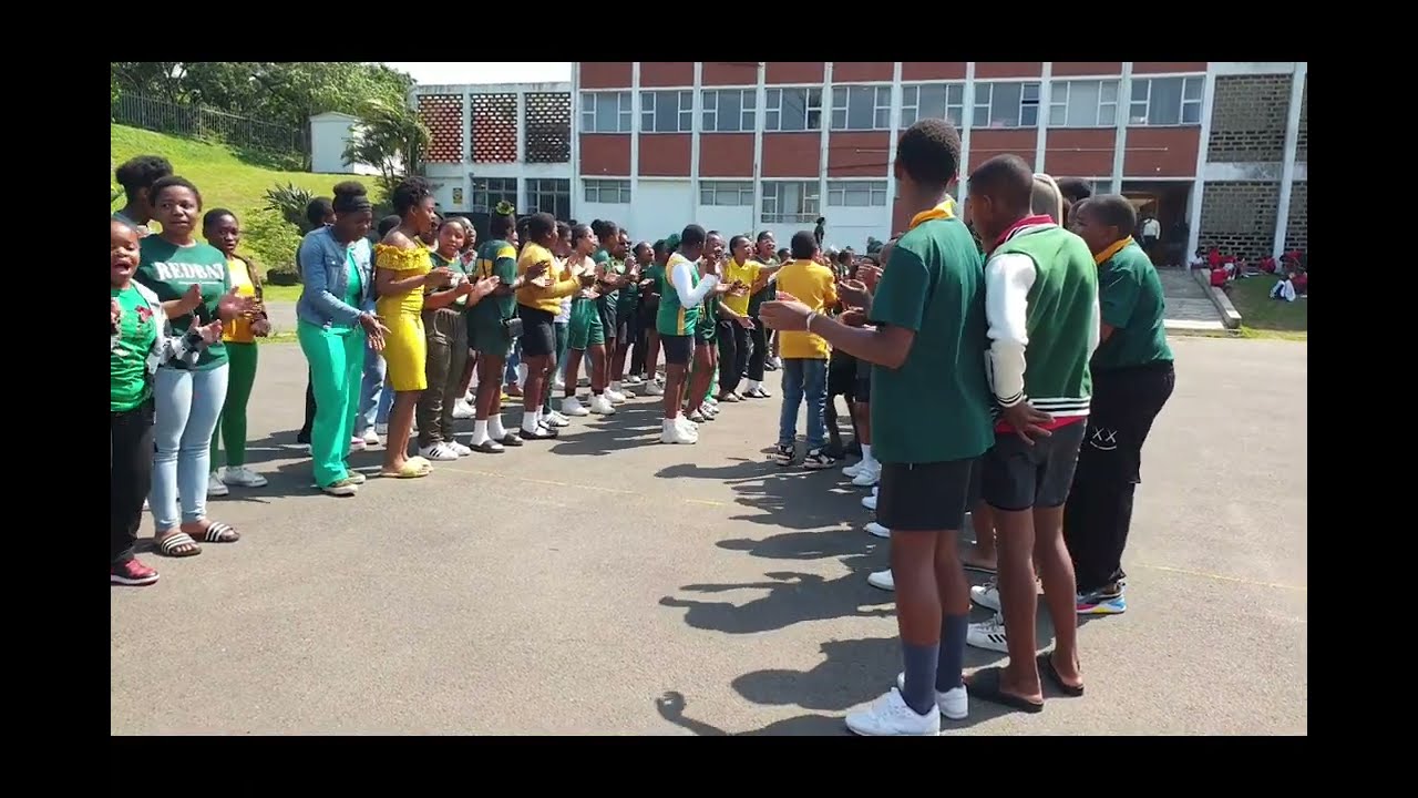 Doon Heights Primary School shows their support for the Springboks