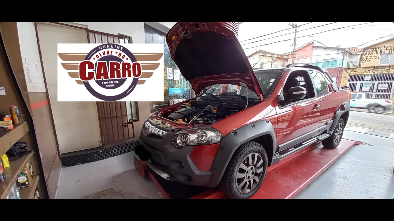 TROCA DE ÓLEO DE MOTOR E FILTROS FIAT STRADA 1.8 2015 - CLUBE DO CARRO