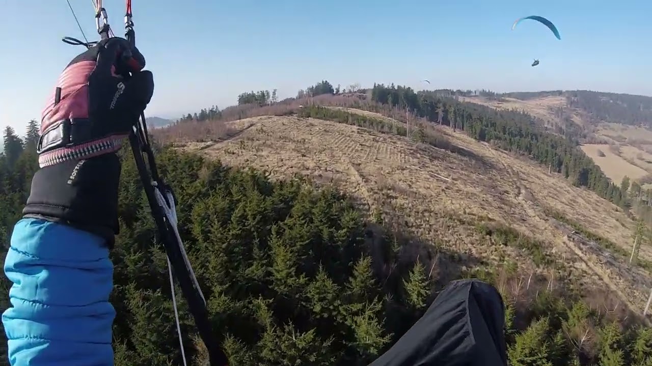 Třebouňák SV s mezipřistáním 6.3.2026 paragliding