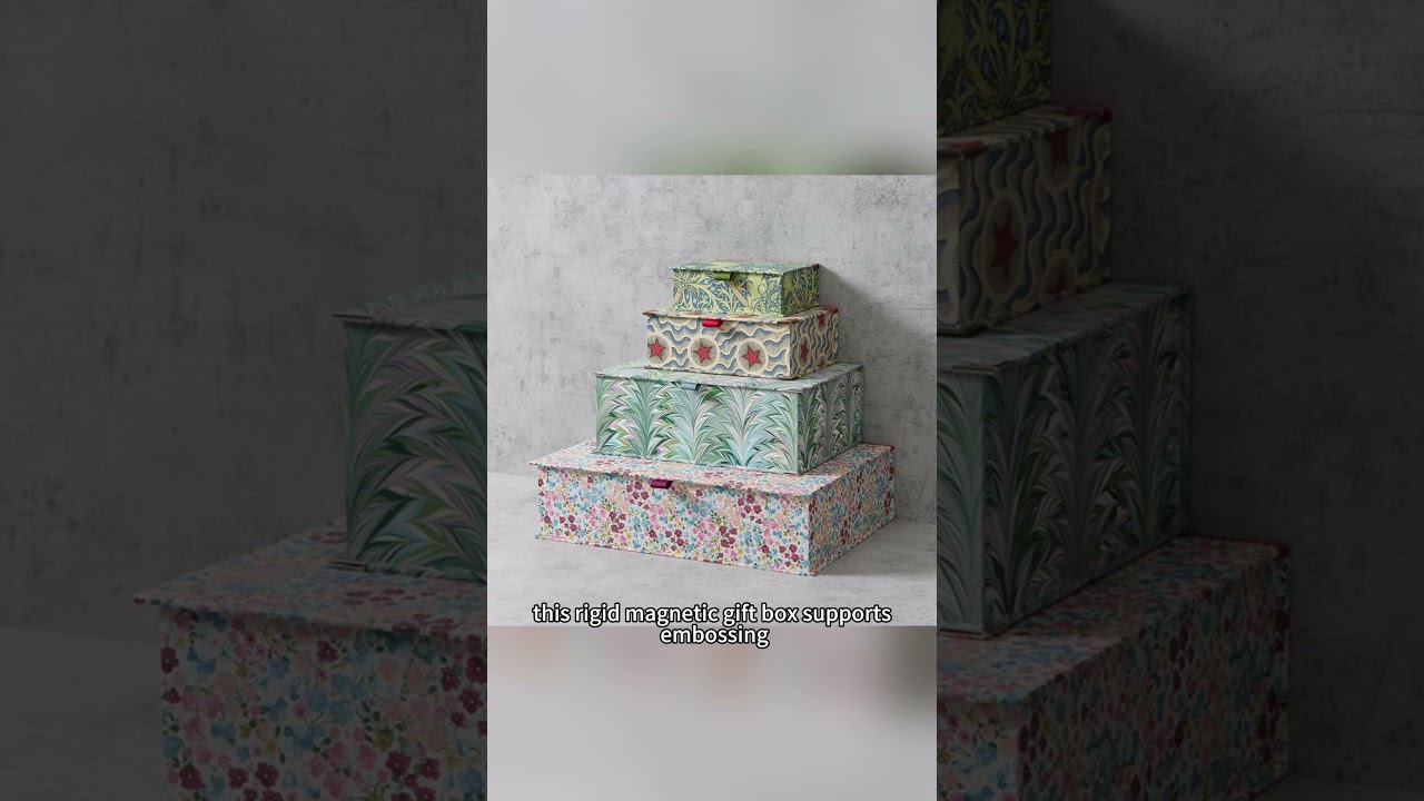 Rigid Magnetic Gift Box with Embossed Logo Options