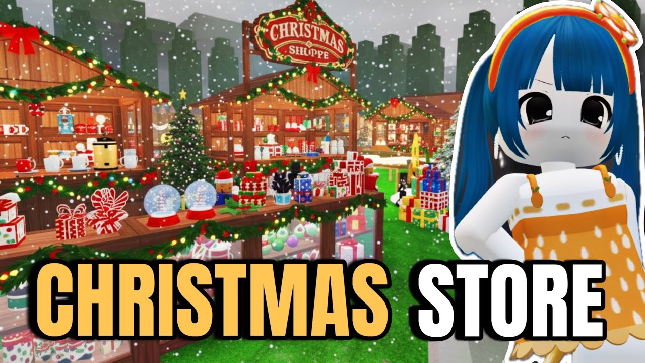 I Built a CHRISTMAS STORE BASE in 99 Nights in the Forest (Roblox)
