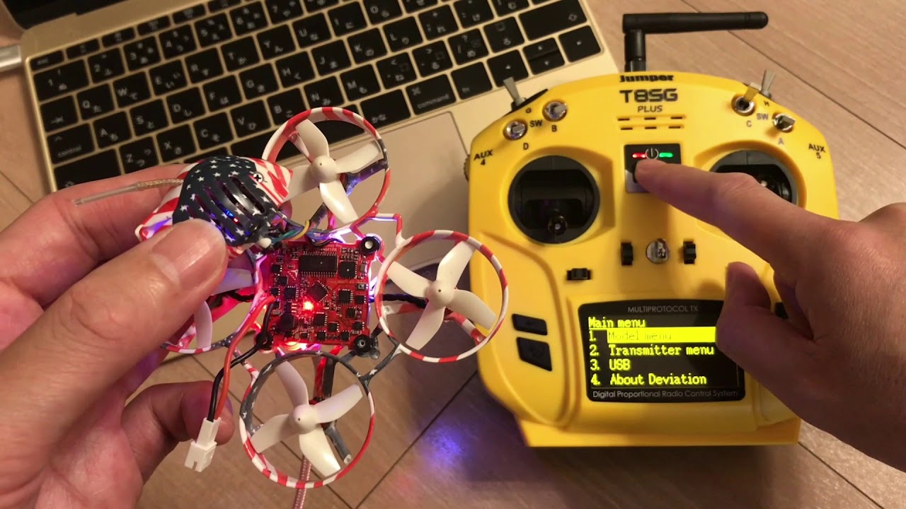 「Eachine US65」と「Jumer T8SG V2 Plus」のBind方法！