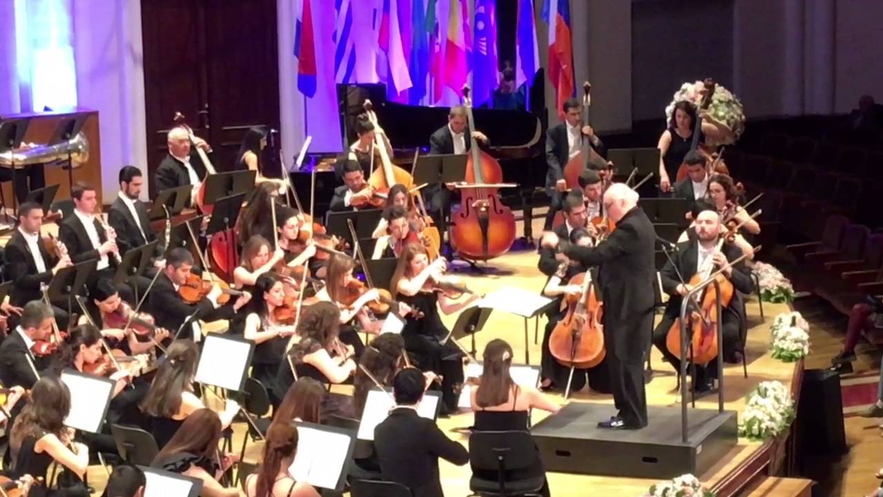 Maestro Constantine Orbelian conducts a suite from Spartacus