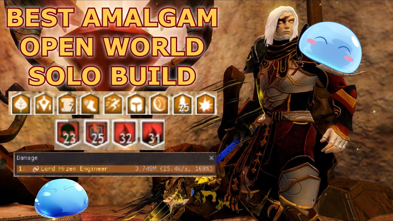 Guild Wars 2: Лучший одиночный билд в открытом мире Amalgam
