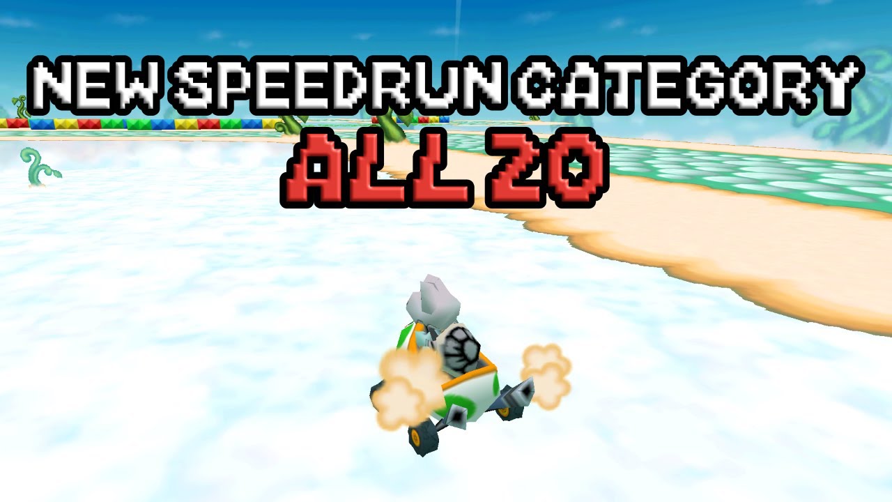 I created a new Speedrun Category to practice for World Championships! Mario Kart DS All 20 attempts