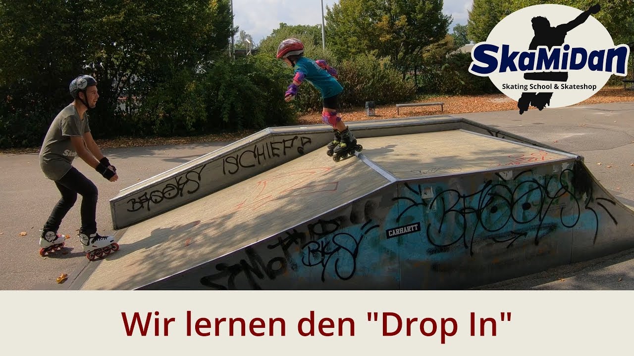 Wir lernen den Drop In mit Inlineskates | Pipes | Aggressive Inline Skating | Grundlagen #02