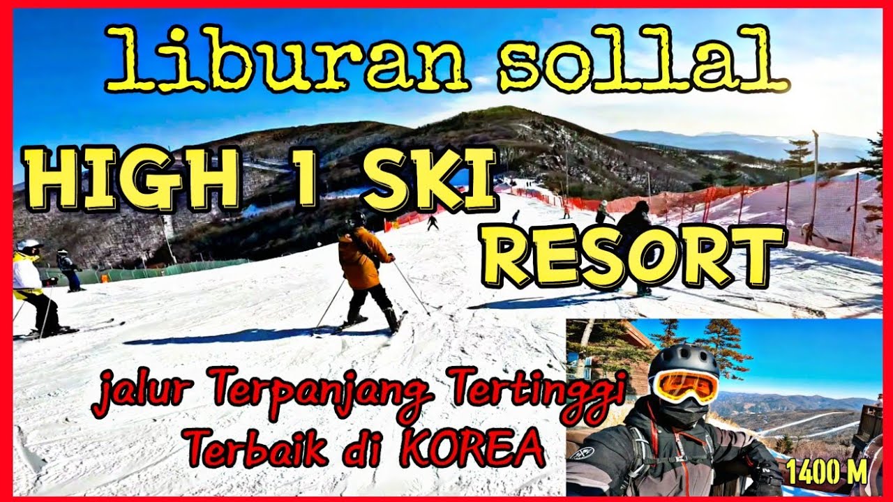 SNOWBOARDING IN KOREA 🇰🇷 //HIGH 1 SKI RESORT