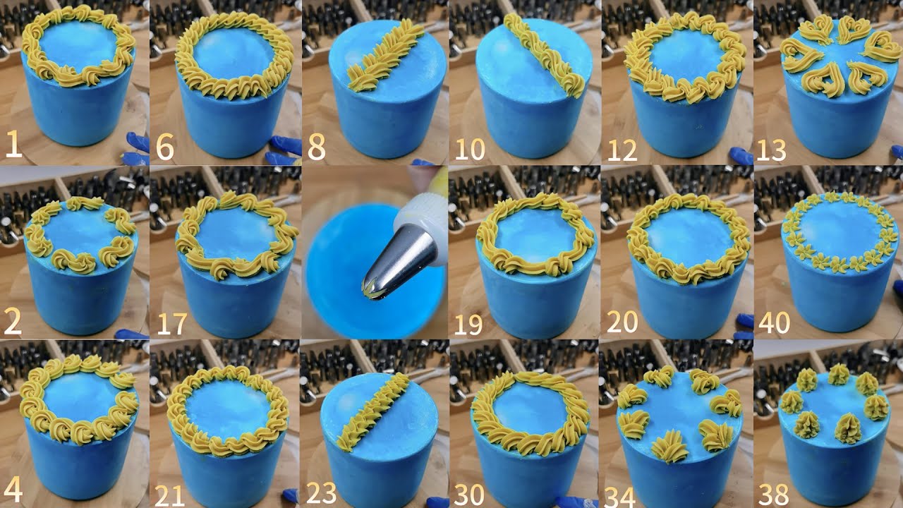 How to use piping tip #852 #2d #35? Nozzle Piping Technique Tutorials, Cake Decorating Tutorials