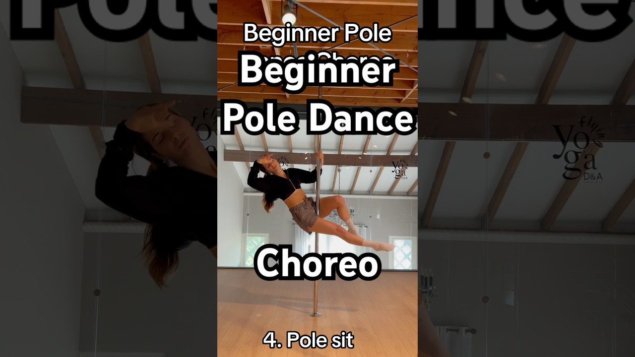 Beginner Pole Dance Routine #poledance #polefit #poleflow #polesport #beginnerdance
