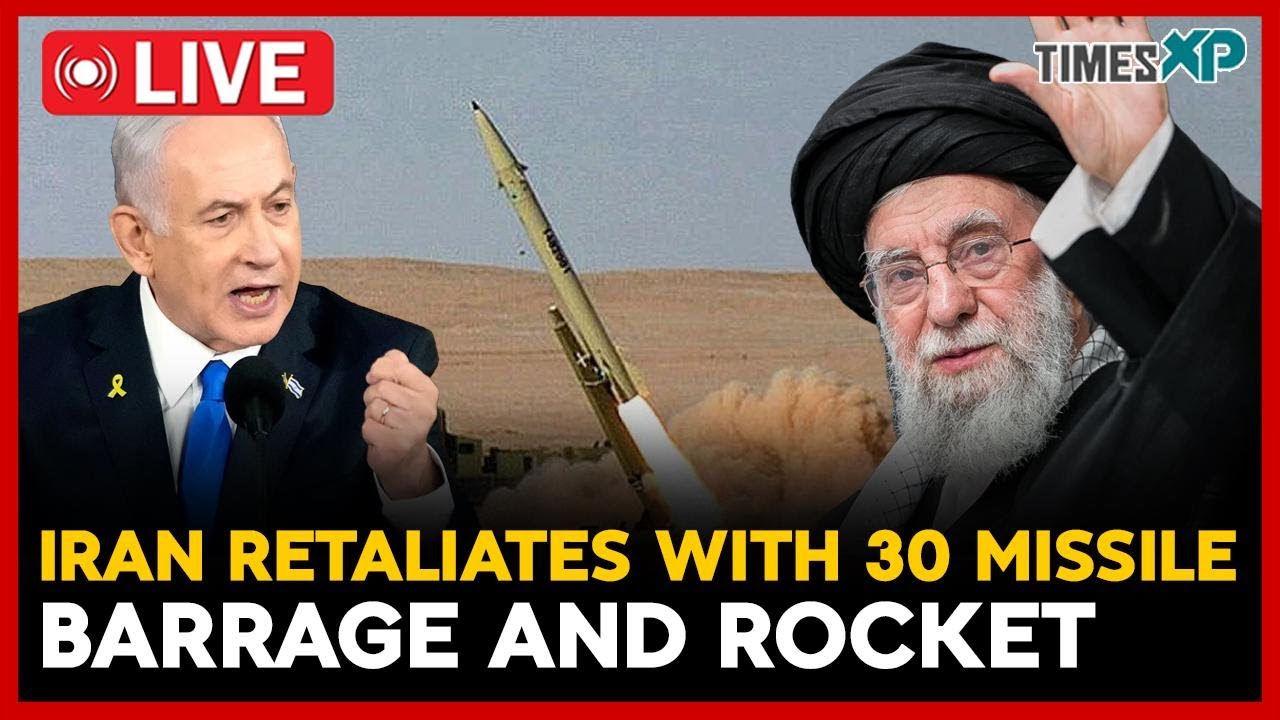 LIVE: Iran Retaliates With 30 Missile Barrage | US- Iran War Update