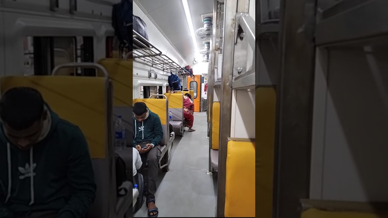 Inside view of Sealdah Banaras Amrit Bharat Express