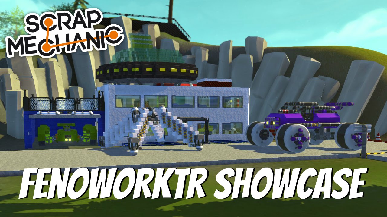 Scrap Mechanic Gameplay-EP 84- UFO, Cable Car, Slinky Car, & More! (Viewer Creation)