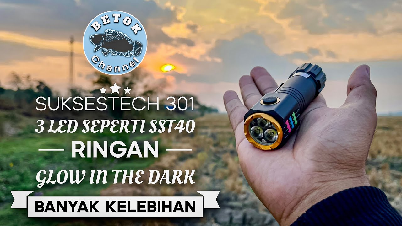 Senter suksestech 301 warna seperti sst40 || RIVIEW