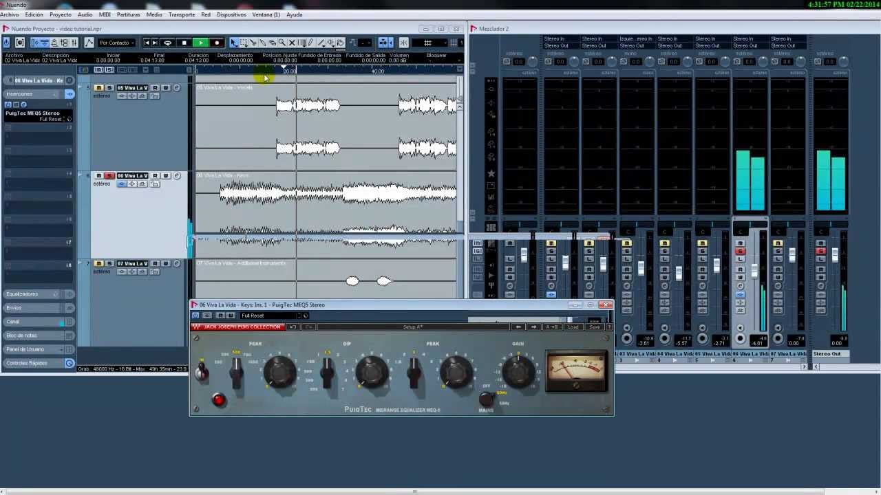 Video Tutorial  PuigTec EQP-1A y MEQ-5 EQ.