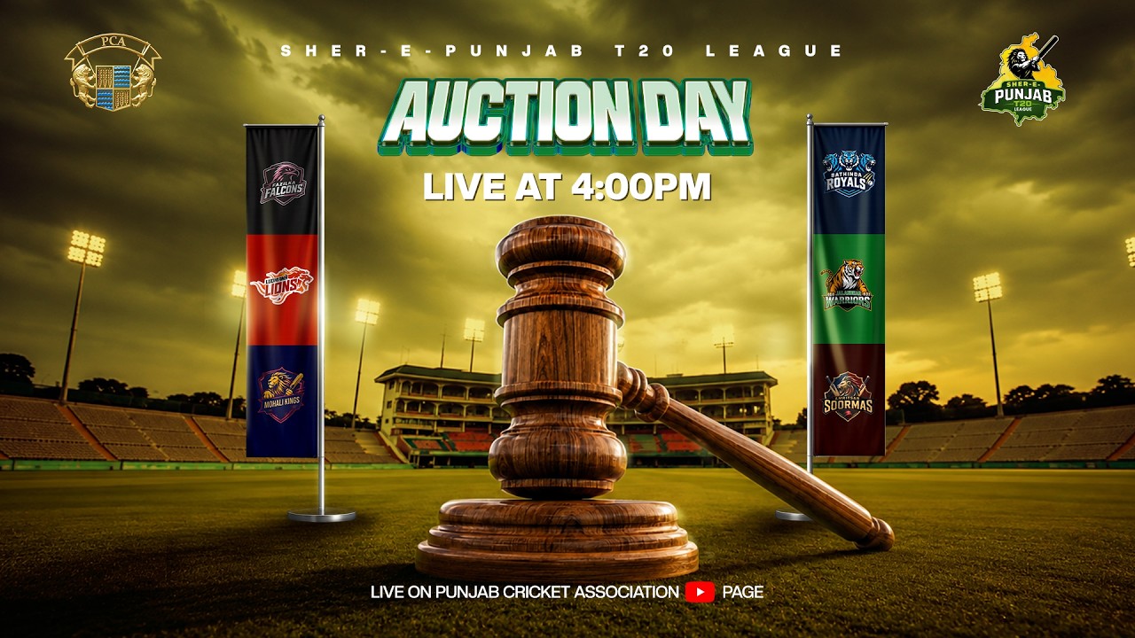 LIVE | Player Auction 2026 | Sher-E-Punjab T20 League