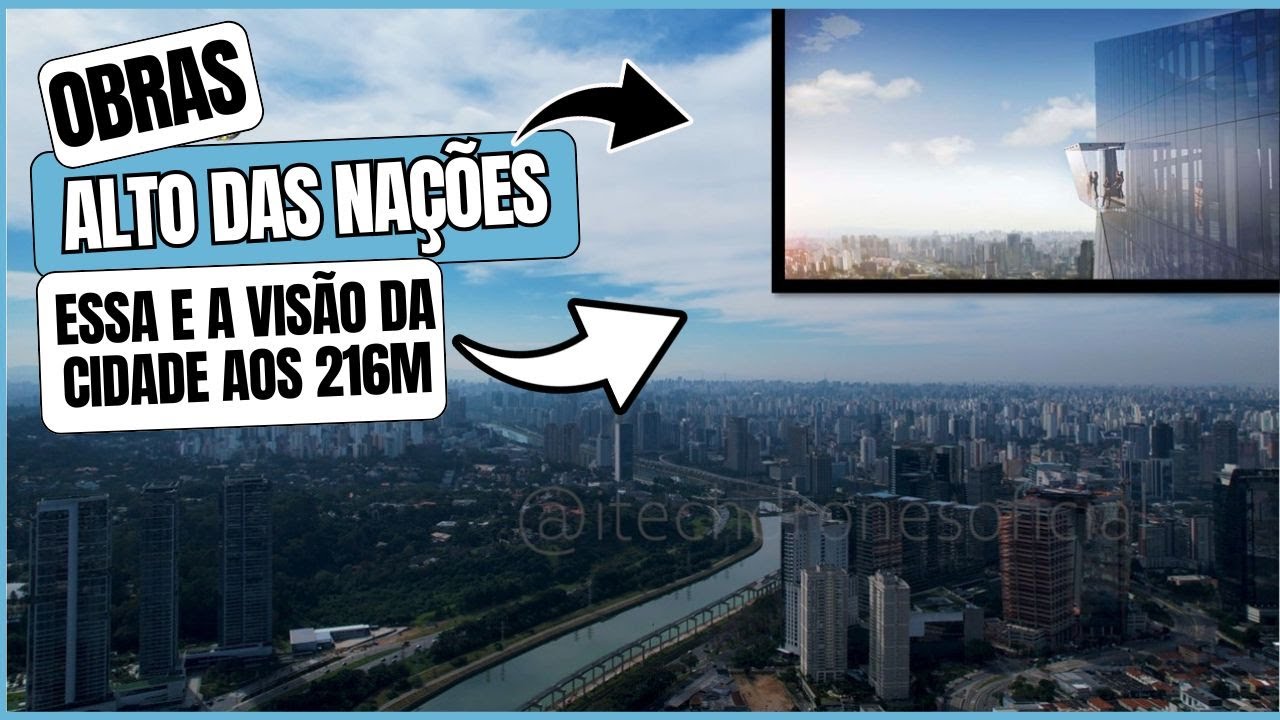 OBRAS WTORRE CARREFOUR ALTO DAS NAÇÕES A MAIOR TORRE CORPORATIVA DO PAÍS CHEGANDO A SUA ALTURA FINAL