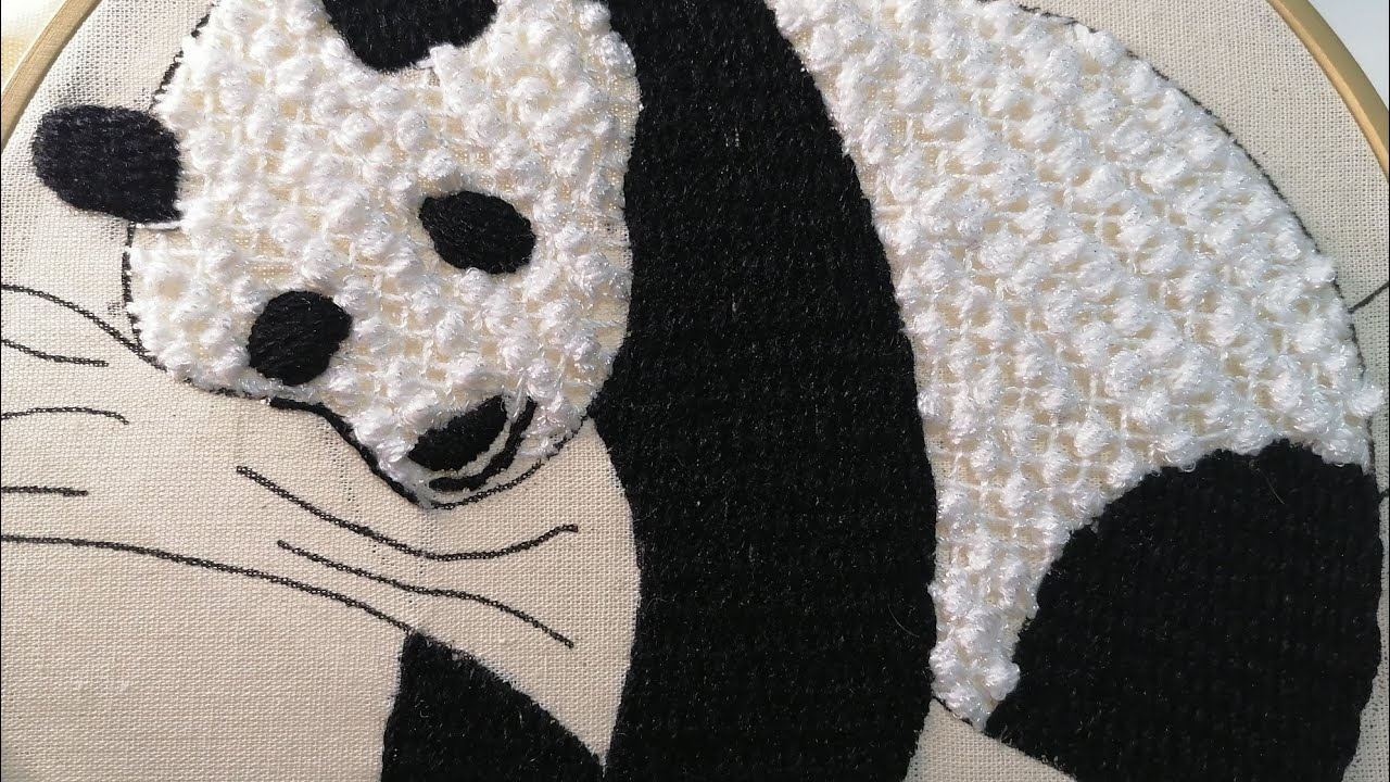Bordando un lindo pandita! 🐼
