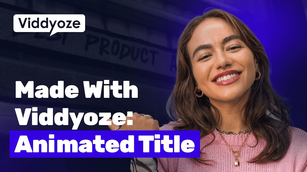 How To Create An Animated Video Title | Made With Viddyoze