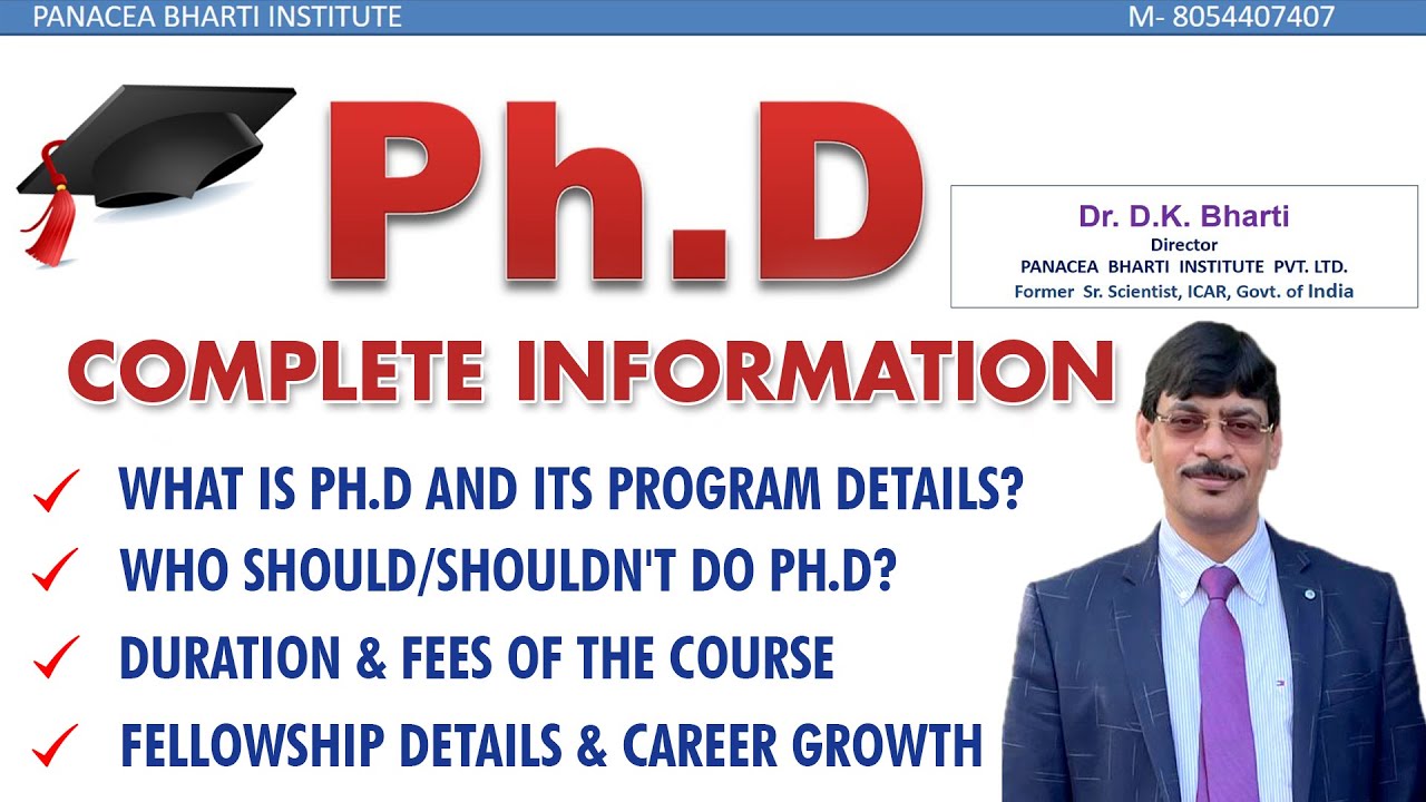 Ph.D Course Details 2022 | Where to do Ph.D?| What is Ph.D? | Fellowships | Admission | PanaceaTutor