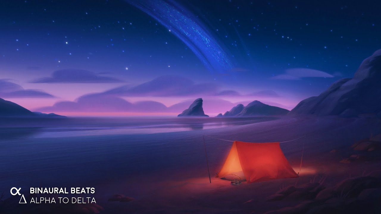 8 Hours DEEP SLEEP Music [Full Sleep Cycle] Calming Ocean Sounds - Binaural Beats