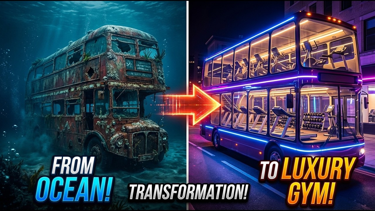 ASMR Car Restoration! Classic London Double-Decker Bus Full Restoration