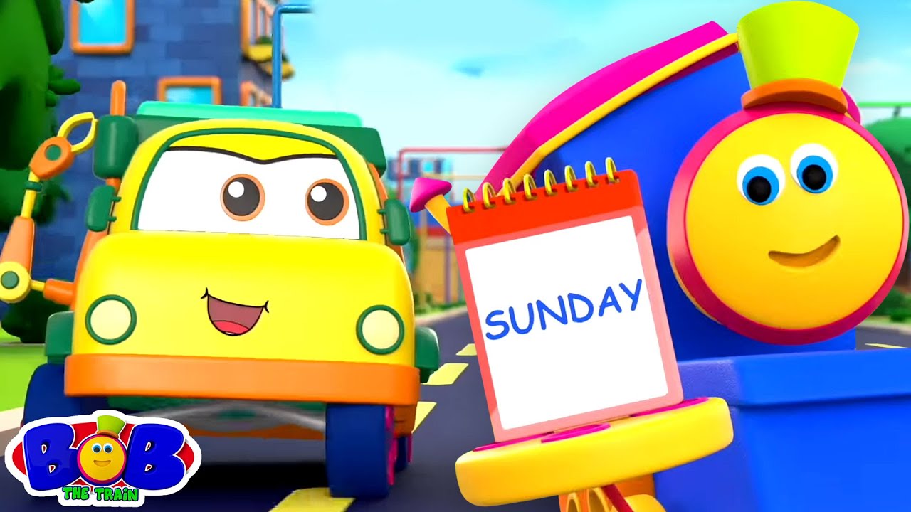 Bob o Trem Dias da Semana + Mais Músicas Educacionais para Pré-escolares