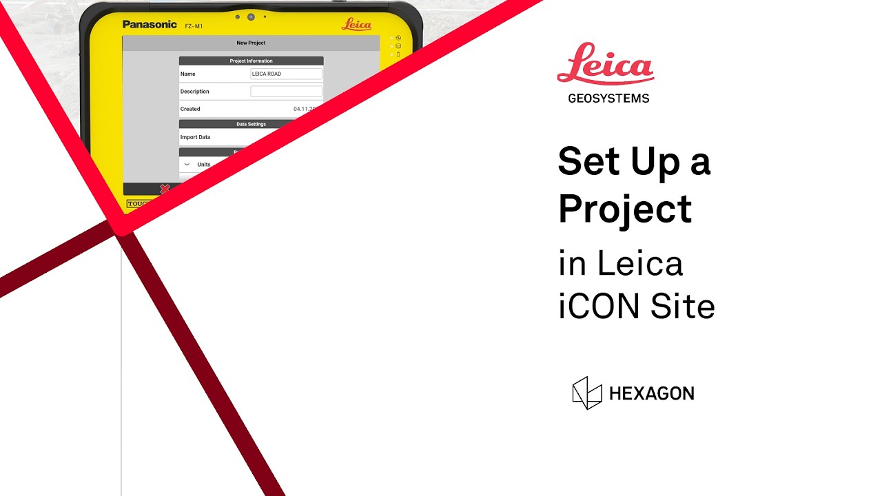 How to setup a project in Leica iCON site