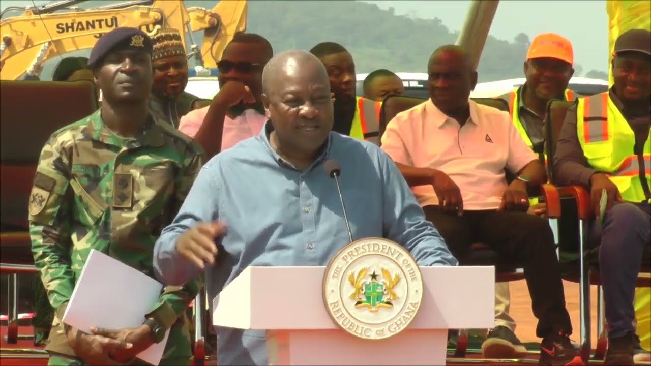 Big Push Projects: Mahama Assures Bono Chiefs of Prompt Payment at sod cutting for Road Projects