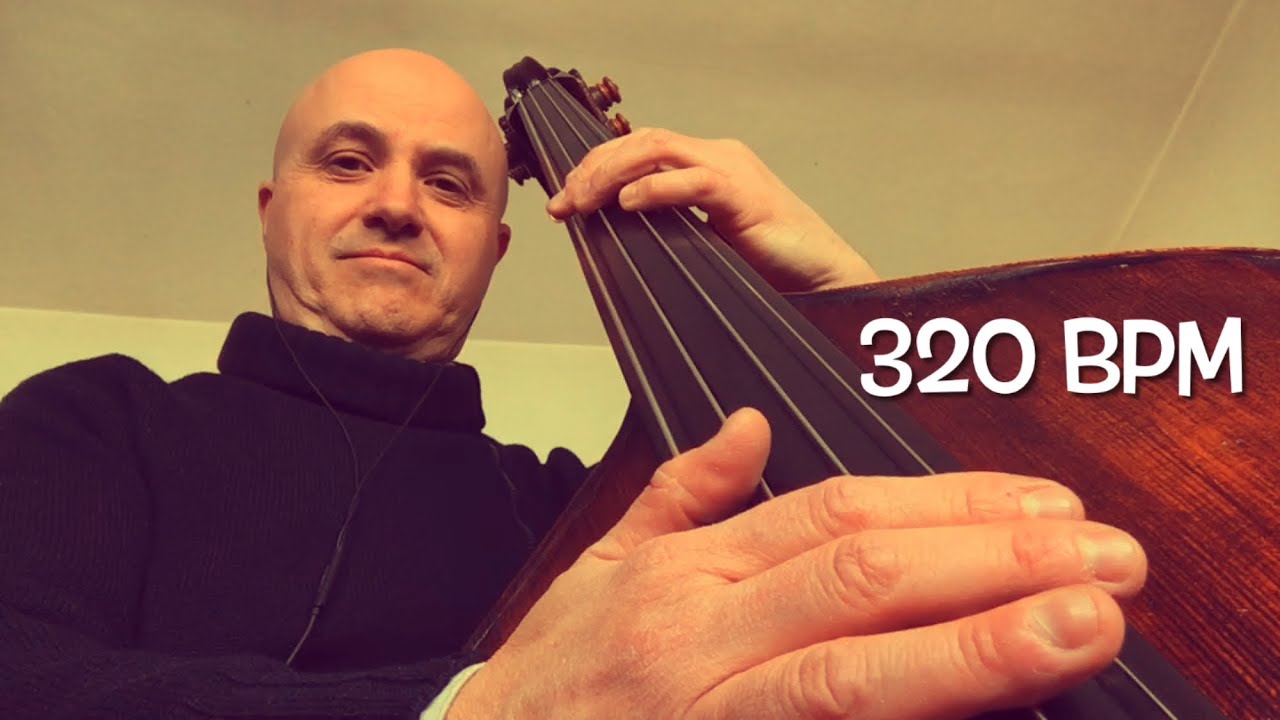 Giant Steps 120 - 320 bpm progression Bass Line Play Along Backing Track