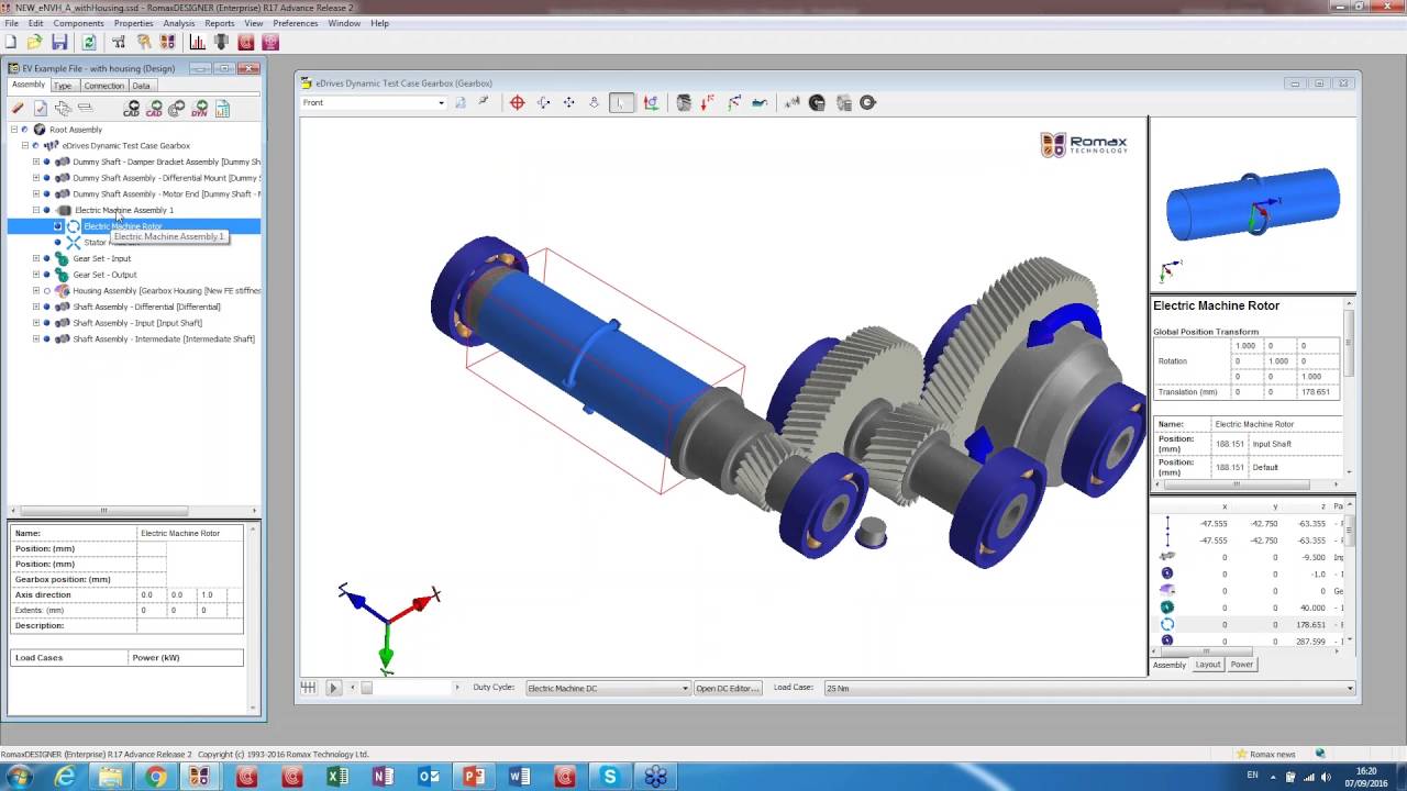 Simulating Electric Vehicle Drivelines using a system software solution