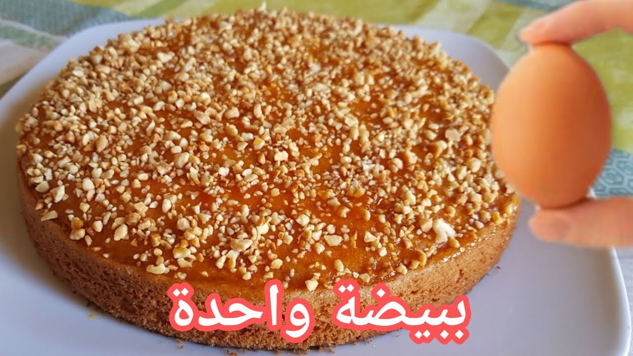 غير ببيضة واحدة✔وبمكون ميخطرش لك على البال حضري كيكة يومية اقتصادية خفيفة وهشيشة والمذاق خيالي كيحمق