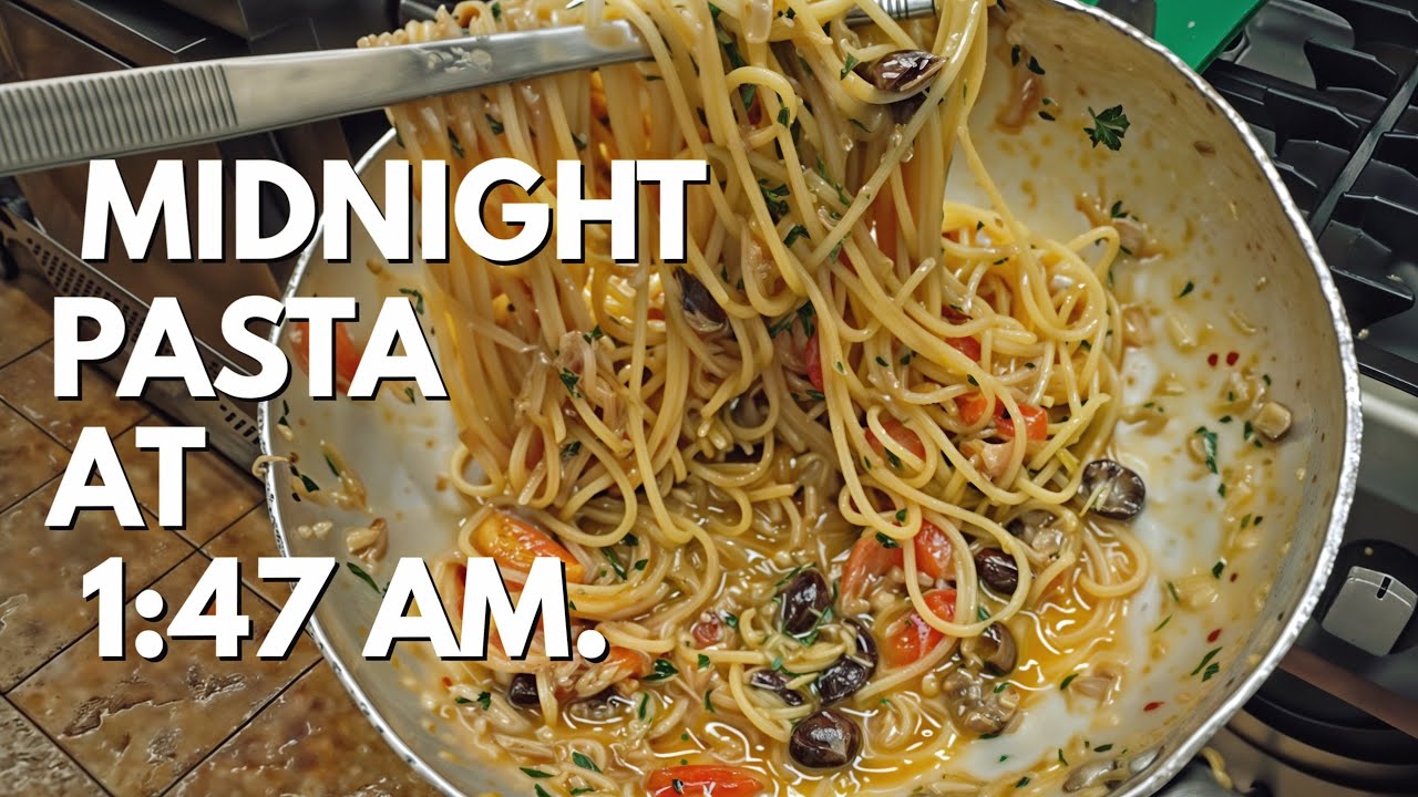 Midnight Pasta After Work – 1:47 AM