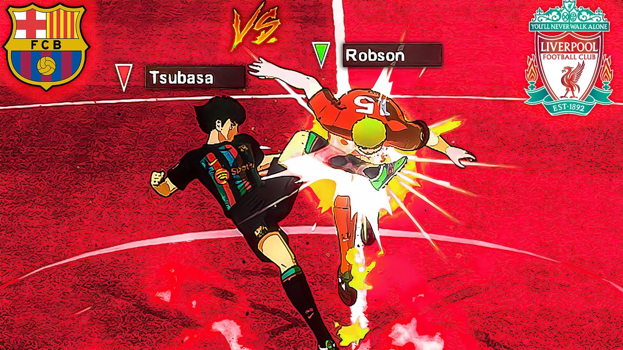 Barcelona vs Liverpool FC in Captain Tsubasa