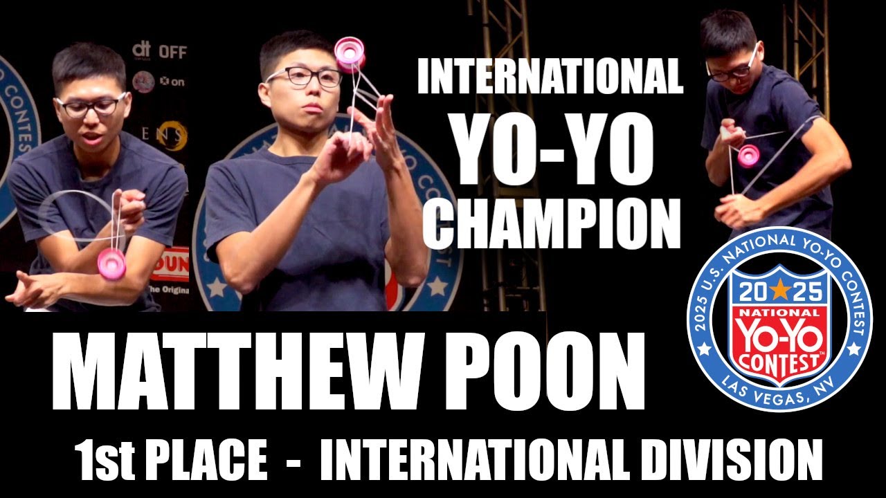 Matthew Poon - 1st Place - International Div - 2025 US Nationals - Presented by Yoyo Contest Central