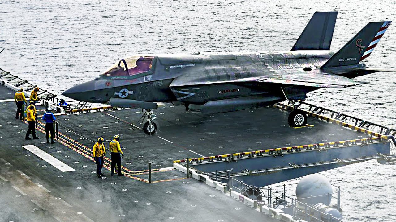 НОВЫЙ авианосец ВМС США F-35 Lightning II ПОТРЯС МИР!