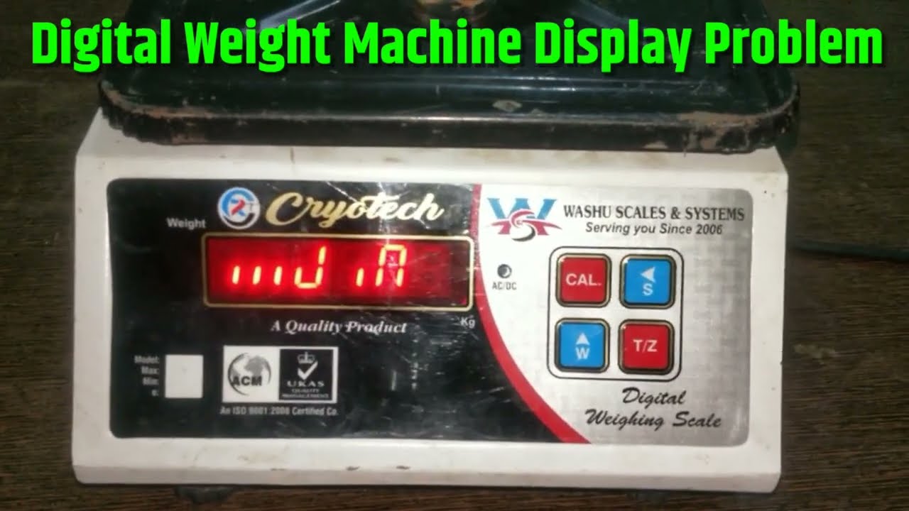 Digital weight machine display problem! how to repair?