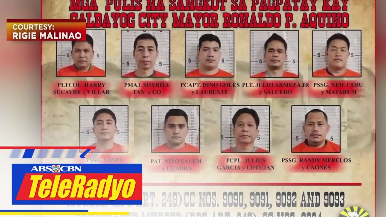 9 pulis na suspek sa pagpatay kay dating Calbayog Mayor Aquino pinayagang magpiyansa | TeleRadyo