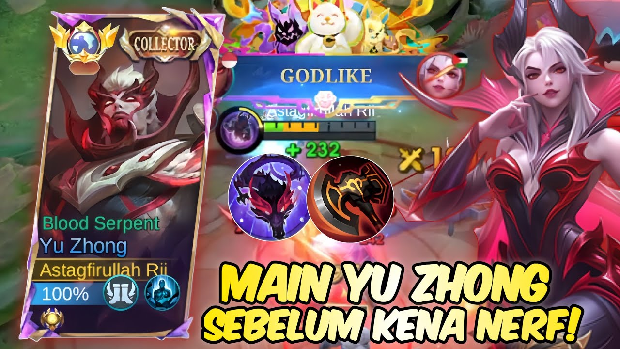 SPAM YU ZHONG SEBELUM DI NERF SAMA MOONTON!! Mobile legends