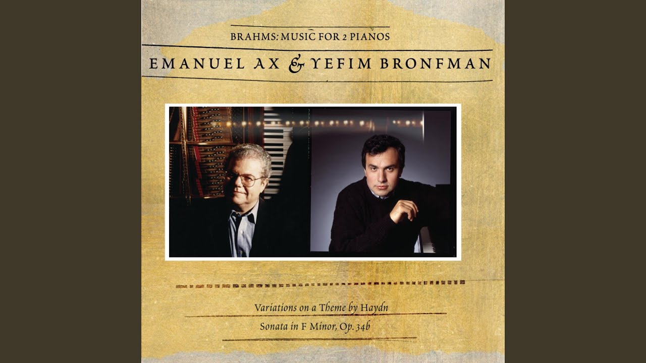 Sonata in F Minor for Two Pianos, Op. 34b: II. Andante, un poco Adagio