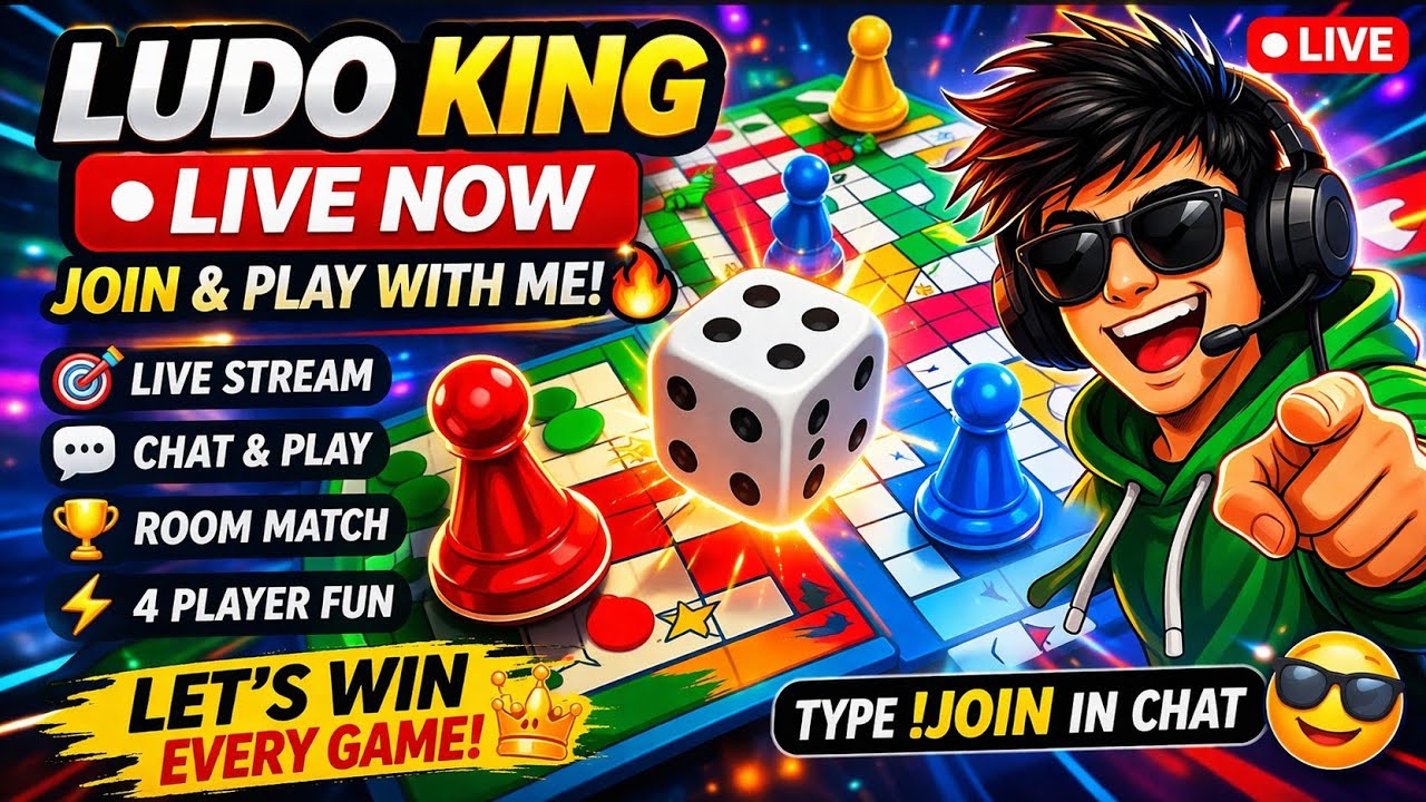 Ludo King Live Stream 🔴 | 4 Player Epic Match 🤯 | Come & Challenge Me!