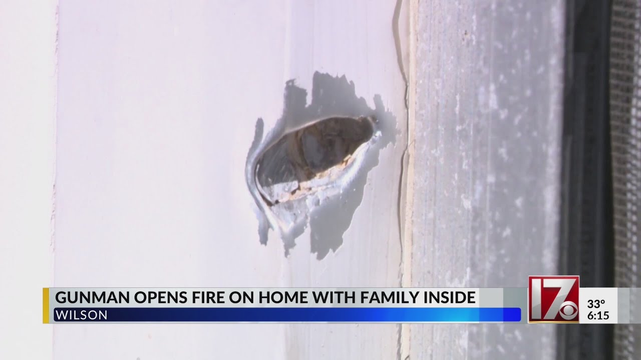 Gunman opens fire on Wilson home with family inside