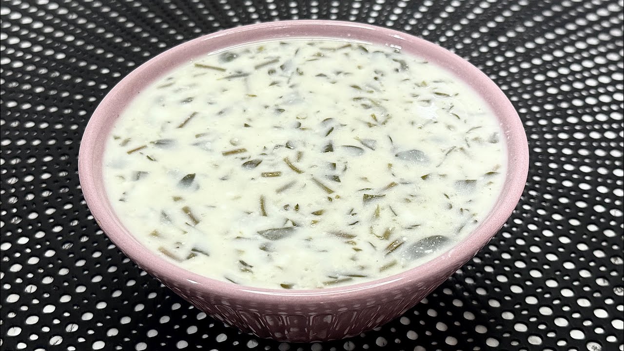 OMEQA3 ilə Zəngin Bol Vitaminli Pərpətöyünlü Ayran Aşı Resepti. Ayran Aşının Hazırlanması. Qatıq Aşı